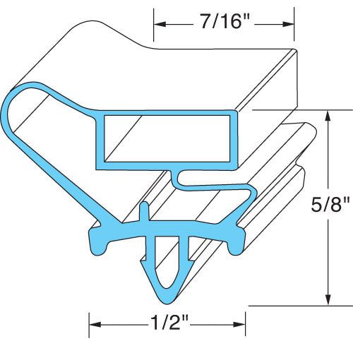 712-013C-01 Beverage Air - Durable Door Gasket 712-013C-01 Beverage Air - Durable Door Gasket